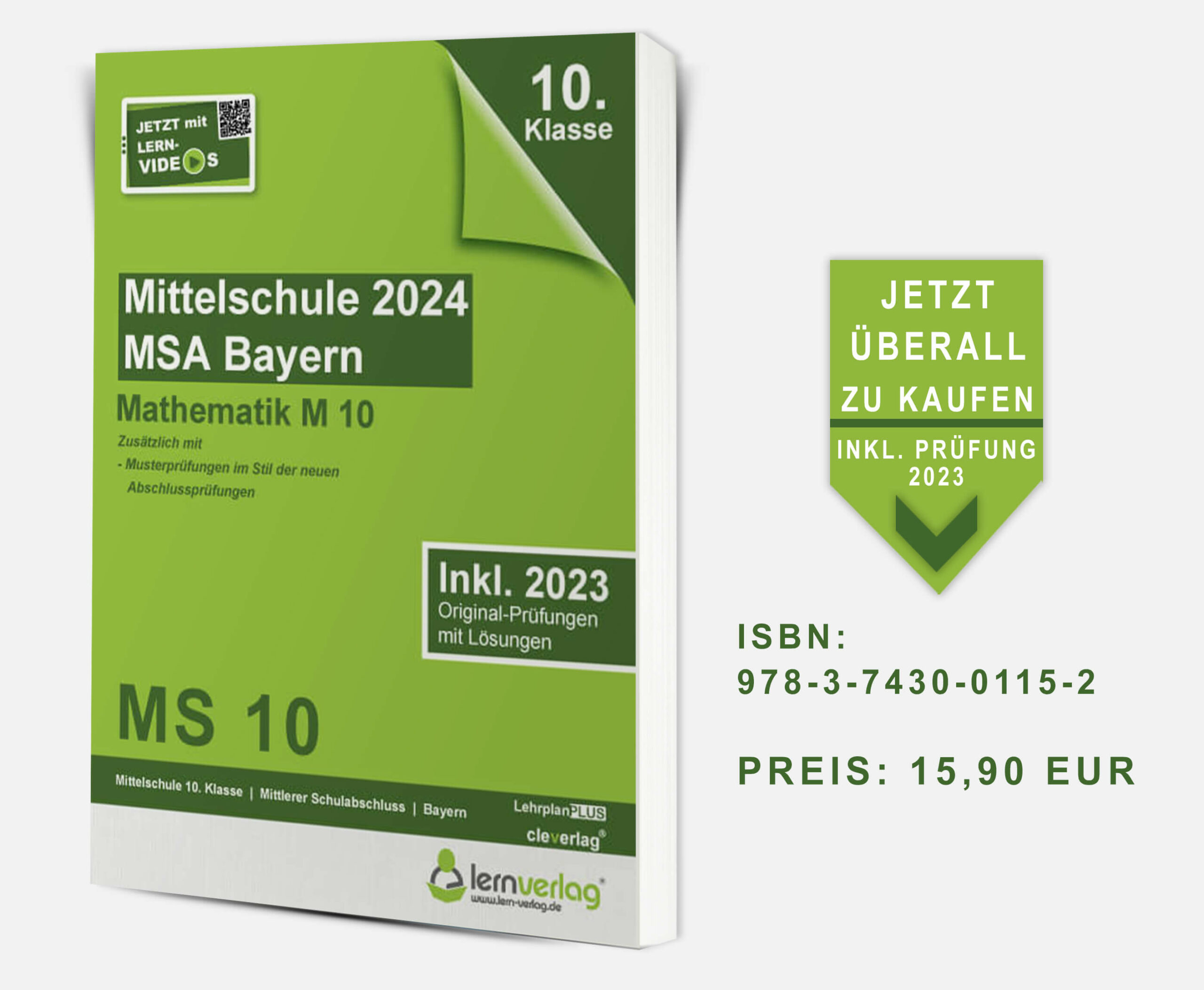 Mittelschule 2024 MSA Bayern Mathematik M10. ISBN: 978-3-7430-0115-2