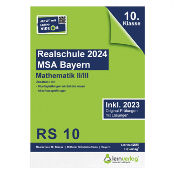 Original-Prüfungen Realschule Bayern 2024 Mathematik II/III
