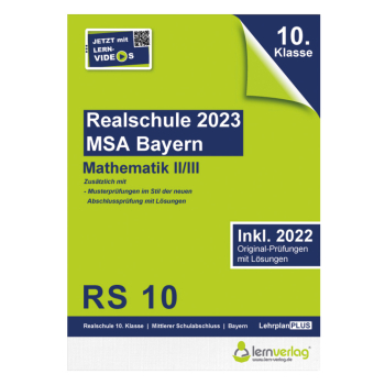 Original-Prüfungen Realschule Bayern 2023 Mathematik II/III