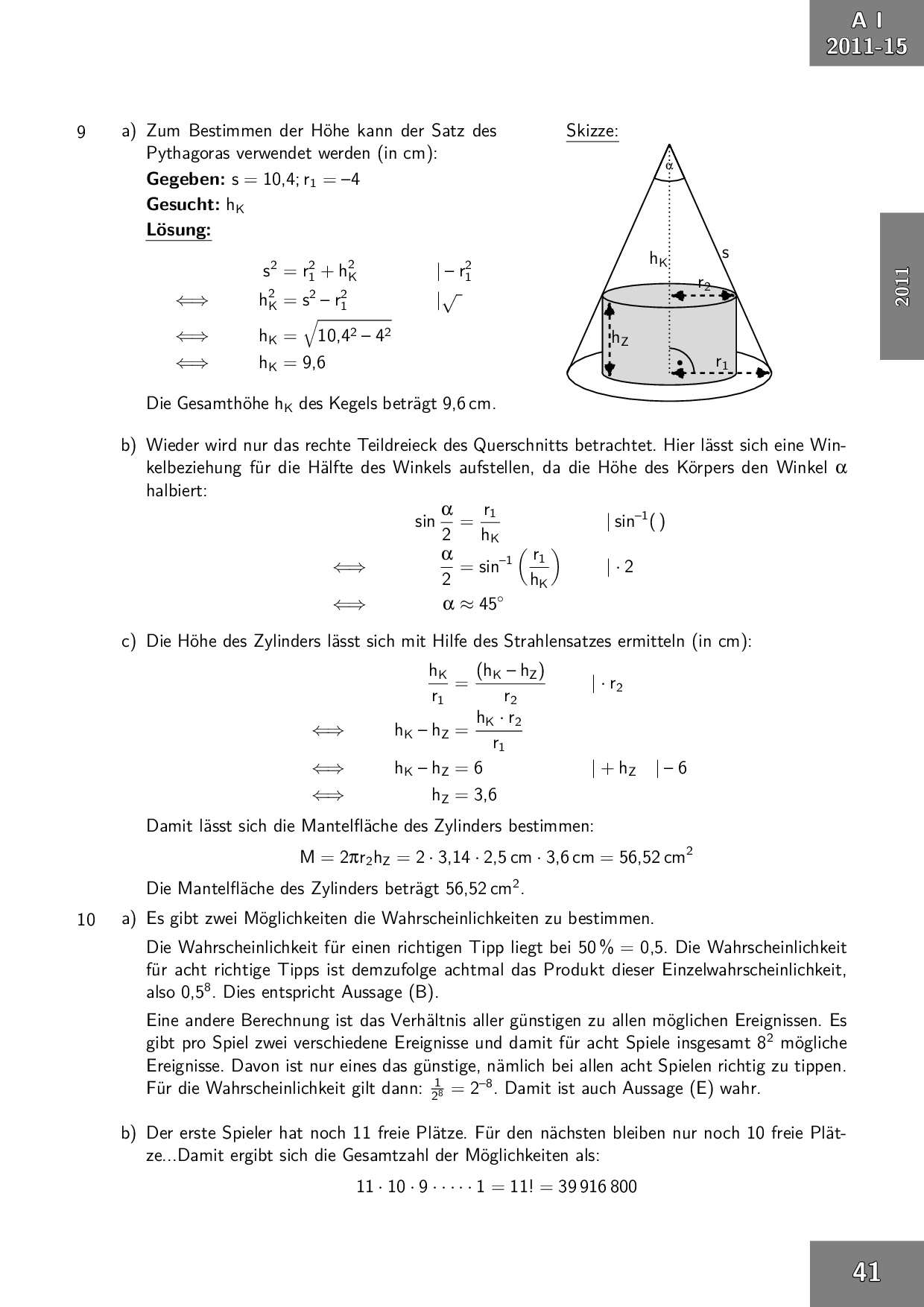 Mathe Abi 2018 Bayern Lösungen Abschlussprüfung Mathematik M10 Mittelschule in Bayern 2018