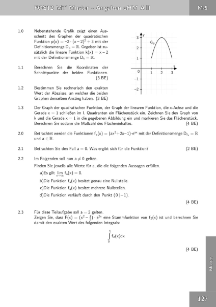 Abiturprüfung Mathematik Technik FOS/BOS Bayern 12. Klasse