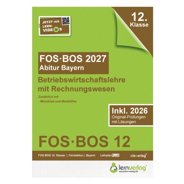 FOS/BOS BwR 12 – Original-Prüfungen 2027 | lern-verlag.de | ISBN: 9783743001497