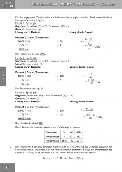 Original Abschlusspr fung in Bayern Mathematik Original Abschlusspr fung in Bayern Mathematik